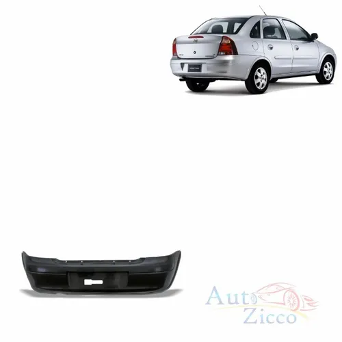 Parachoque Traseiro Corsa 2004 à 2011 Sedan
