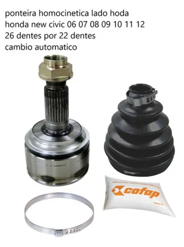Ponteira Junta Homocinetica Transmissao Automatica Honda New Civic