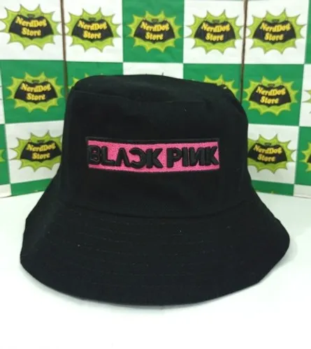 Chapéu Bucket Black Pink - Kpop Chapeu Hat Rosé Lisa Jisoo Jennie bts - NerdDog Store