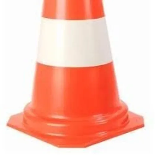 Cone PP Rígido Laranja e Branco 75cm Fortsinal