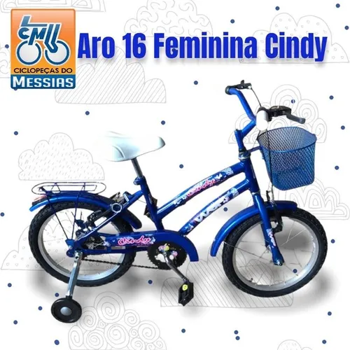 Bicicleta Cindy Aro 16 Femina Especial.