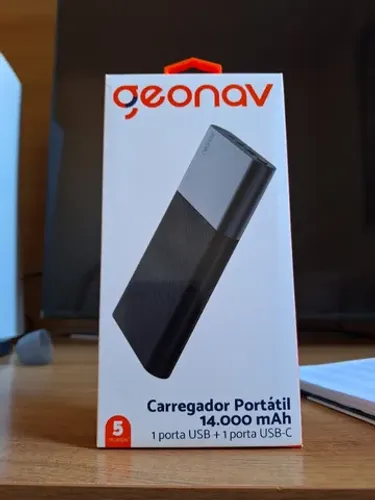Carregador Portátil/Power Bank Geonav 14000mAh - PB14KAL