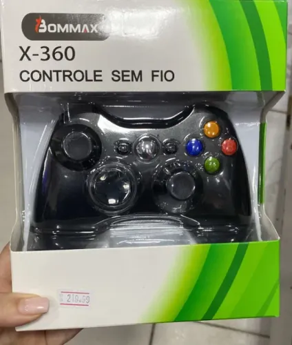 Controle Compatível Xbox 360 Sem Fio Bommax - Loja Coimbra Entregamos