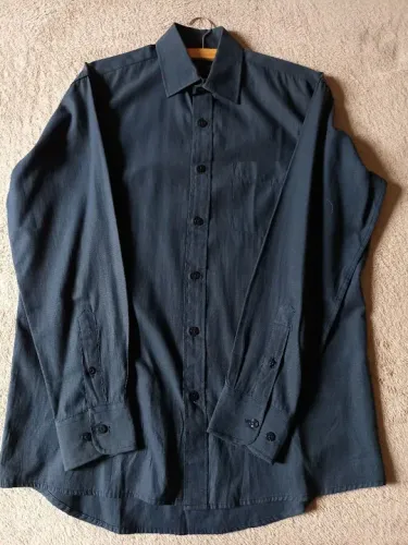 Camisa social azul