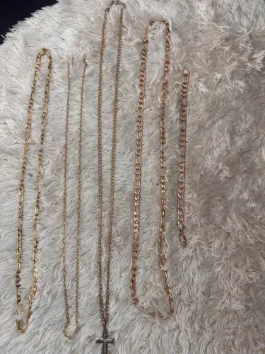Correntes + pulseira de Ouro 18k