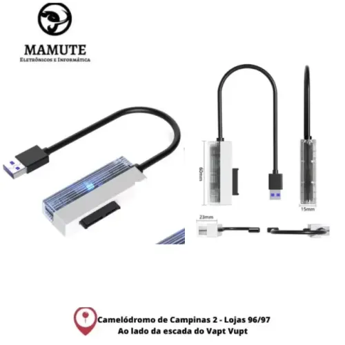 Cabo Sata Adaptador Hd Ssd 2.5 Pc Usb 3.0