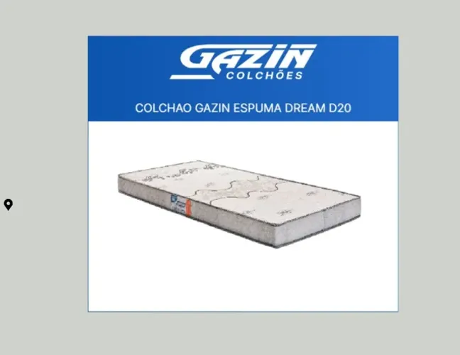 Colchão Gazin Espuma Dream D20 - Casal - 1380 cm - R$ 345,00 no Pix