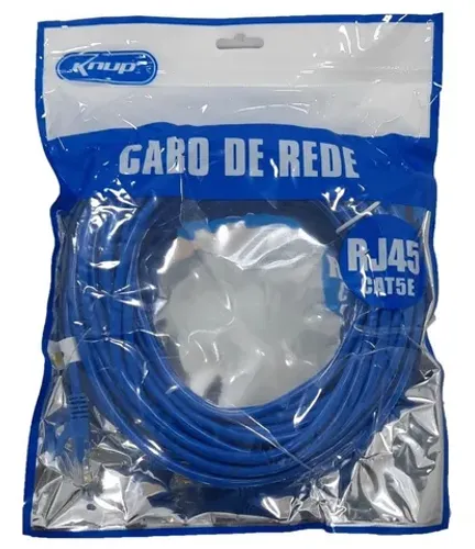 Cabo De Rede 10 Metros Ethernet Com Conector  Pc