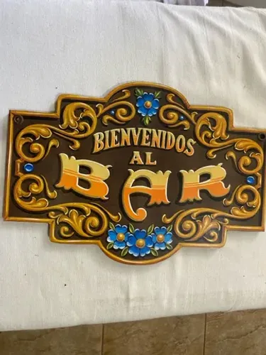 placa bem-vindo ( usada )