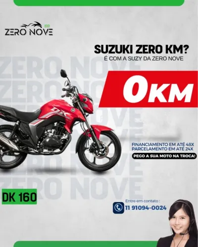 DK 160 2025 0KM SUZUKI | HAOJUE (FINANCIAMENTOS SEM ENTRADA)