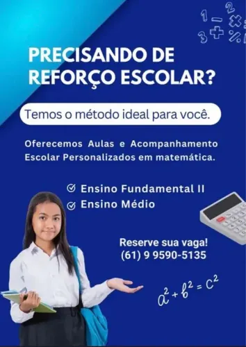 Aulas de Matemática em Brasília - Professor com mais de 8 anos de experiência!