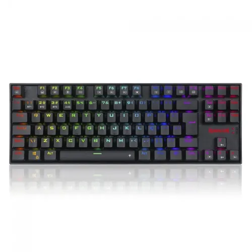 Teclado Mecânico 80% Redragon Kumara Pro Black RGB BluetoothWireless Switch Brown - WZetta