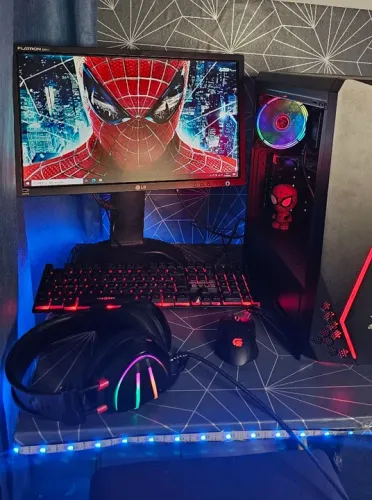 Computador gamer Barato i7 16g ssd256g+hd500g GTX 2G tela 20 cs LOL Roblox
