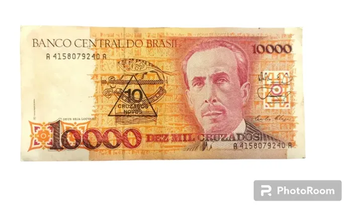 cédula de 10 cruzados novos 1990