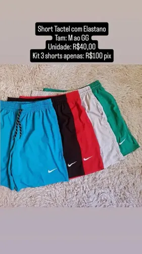 Short Tactel com Elastano