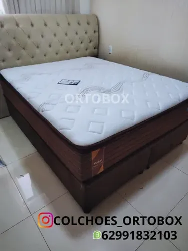 Base e Colchão Casal da Probel/suporte de 180 kilos 