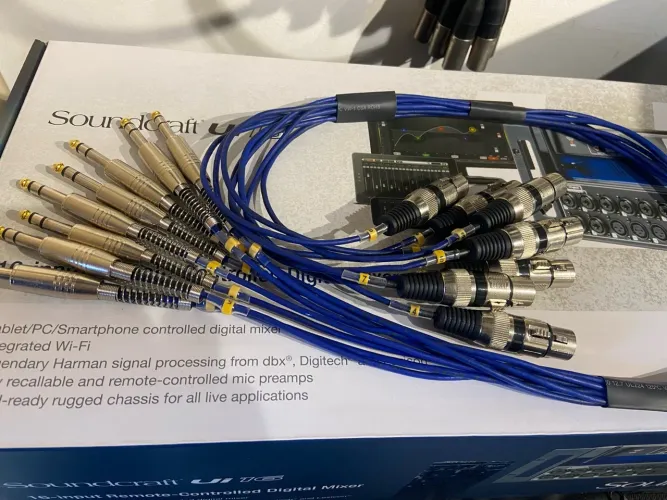 Multicabo Para Powerplay 8 Vias 8xlr Fêmea X 8p10 St - 1 Mt