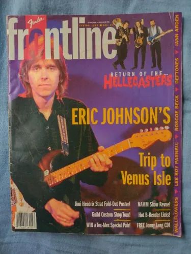 Revista/catálogo Fender Frontline Eric Johnson 1997(raro)