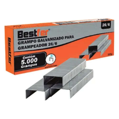 Grampo Galvanizado 26/6 (5.000unid) Bfh1772