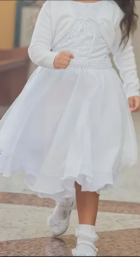 Vestido Branco Batizado infantil