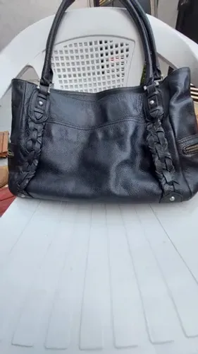 Bolsa Preta em couro 