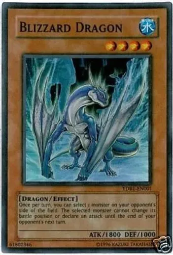 Yugioh!!! Blizzard Dragon Ydb1-sp001-gx Card Almanac-super R