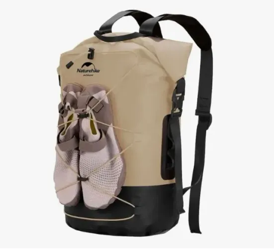 Mochila Estanque Impermeável IPX6 40L Bege - Naturehike