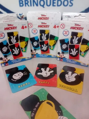 Jogo mickey pedra papel e tesoura c/56
