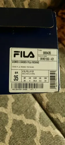 Tênis Fila Renno Feminino - Azul/Coral - Tamanho 35