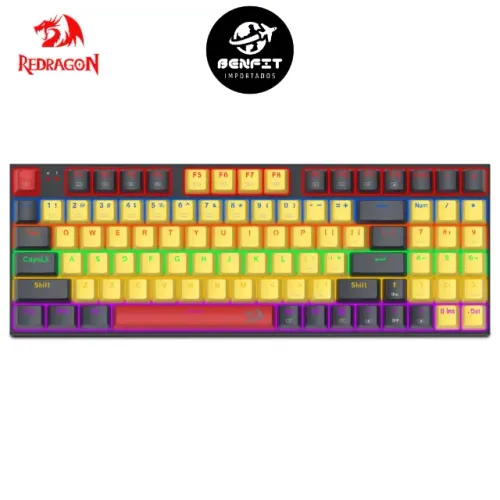 Teclado Mecânico Redragon K866 85% 94 Teclas Switch Azul Padrão US