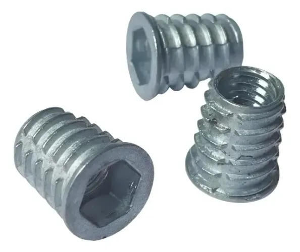 Bucha Americana Para Moveis Madeira 3/8x18 Zamac 10 Peças