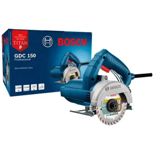 Serra Mármore Bosch a seco gdc 150 Titan 1500w 220v