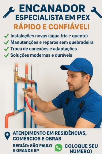 Encanador Especialista em PEX - Rápido e Confiável!