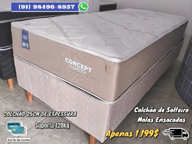 CAMA DE SOLTEIRO MOLAS ENSACADAS