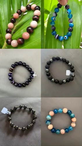 Pulseiras de Pedras Naturais - Diversos Modelos