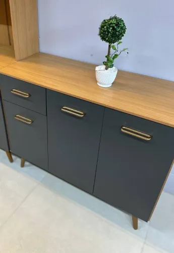 Aparador Balcão de Cozinha Sala Ripado (Novo na Caixa)