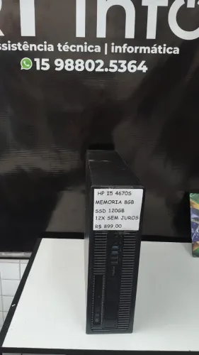 Computador HP I5 4670S, 8GB memória, SSD 128GB, até 12x sem juros