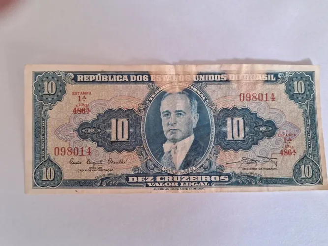 Notas dinheiro antigo