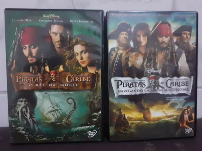 2 DVD'S PIRATAS DO CARIBE