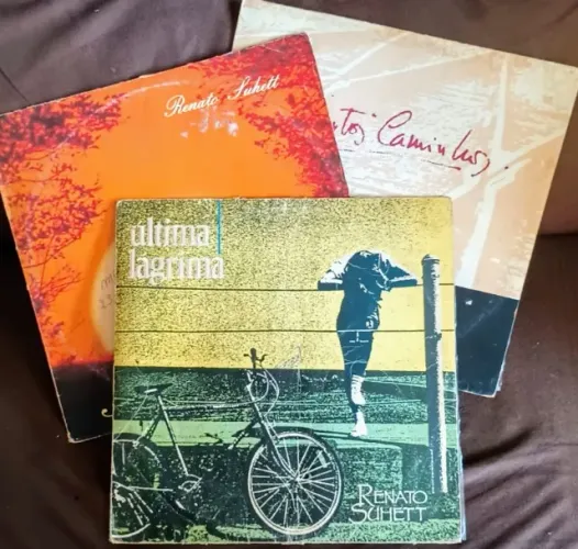 Lote 2 Lps Discos de Vinil Gospel Evangélico Renato Suhett + 1 Lp Grátis