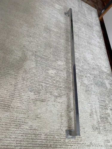Barra de apoio Alça Aço Inox 160cm perfil quadrado