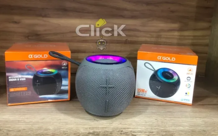 Mini Caixa De Som A'gold Ms-21 15w Sem Fio Ipx5