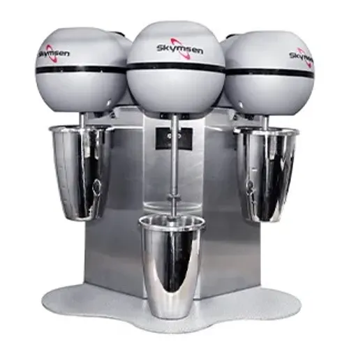 BATEDOR DE MILKSHAKE, COPO INOX, 3 HASTES