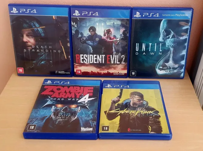 Combo 5 jogos PS4
