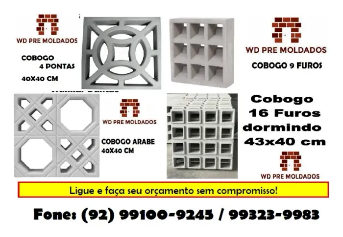 Grade de Concreto Ventilação Direto da Fábrica Wd Pre Moldados 