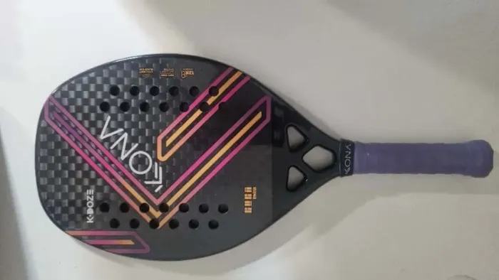 Raquete Beach Tennis Kona Kdoze Pink 2024 Carbono 12k (USADO 5X)