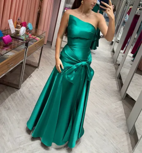 Vestido de Festa Verde Esmeralda