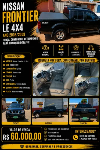 Nissan Frontier LE CD 4X4 2.5 TB Diesel Aut. 2009
