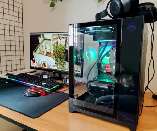 PC Gamer Ryzen 5 + RTX 2060 6GB | 24GB RAM | SSD + Monitor Curvo 24" | Pronto para uso