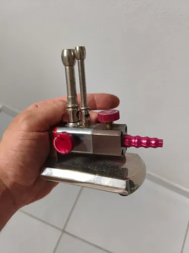 Prensa de bancada e queimador para prótese dentária ( laboratório)